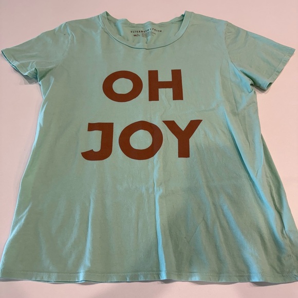 Christmas in July! Oh Joy mint green tshirt by Elisabeth & Faith - M/L - Picture 1 of 3